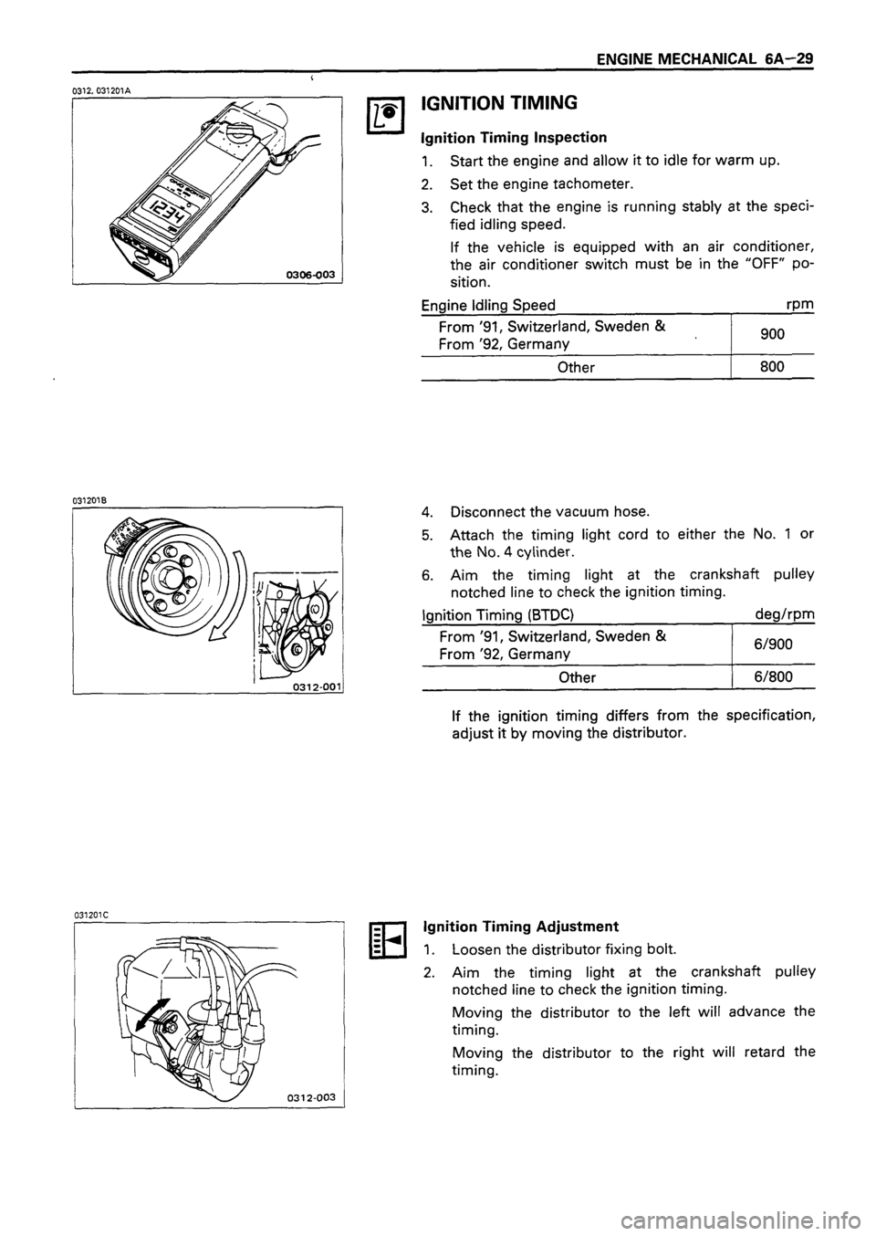 ISUZU TF SERIES 1993  Workshop Manual 