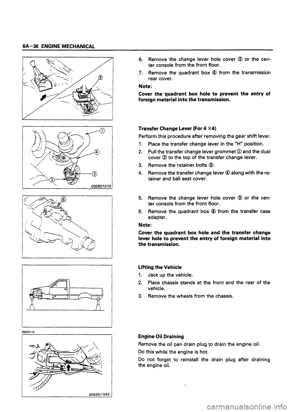 ISUZU TF SERIES 1993  Workshop Manual 