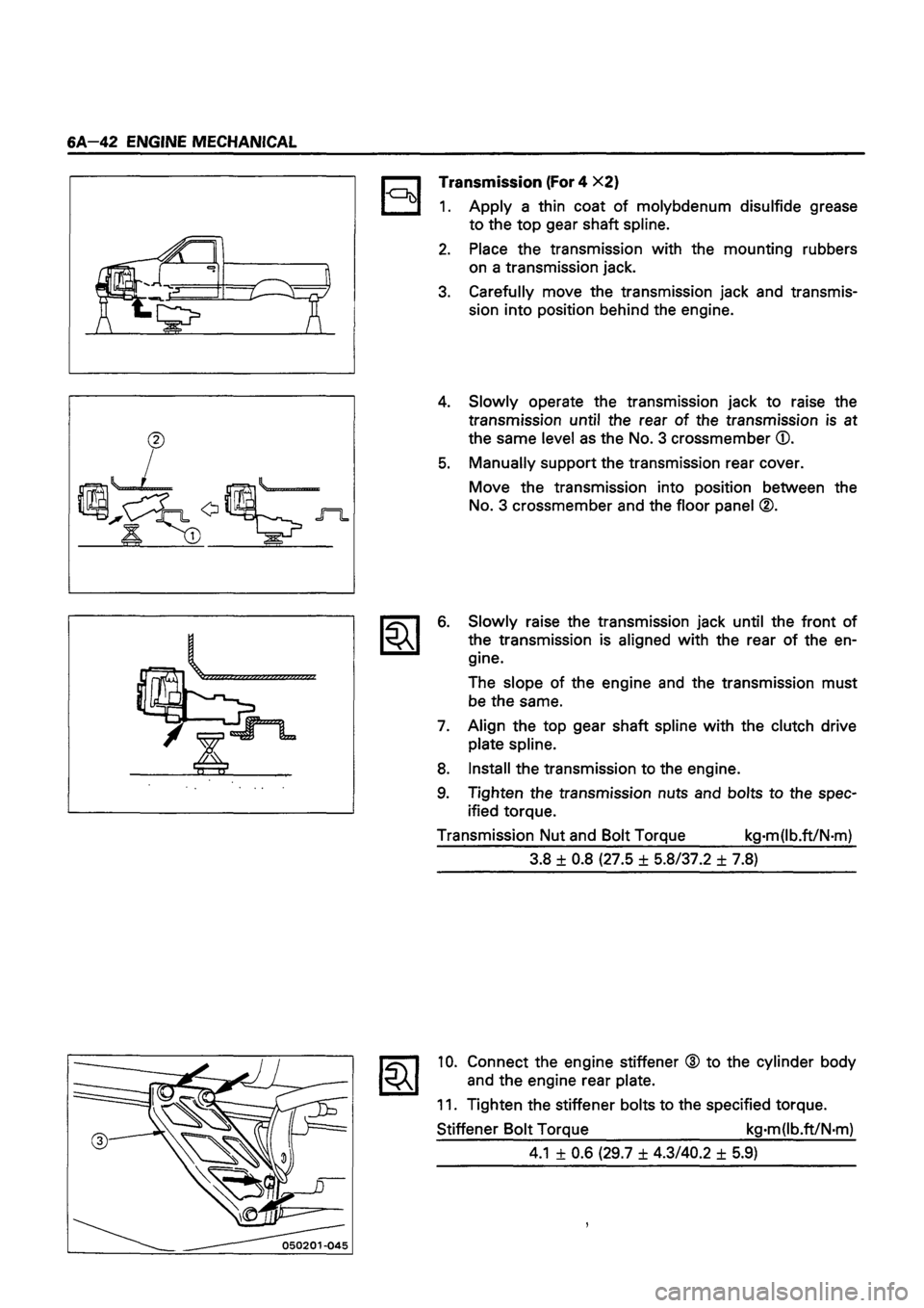 ISUZU TF SERIES 1993  Workshop Manual 