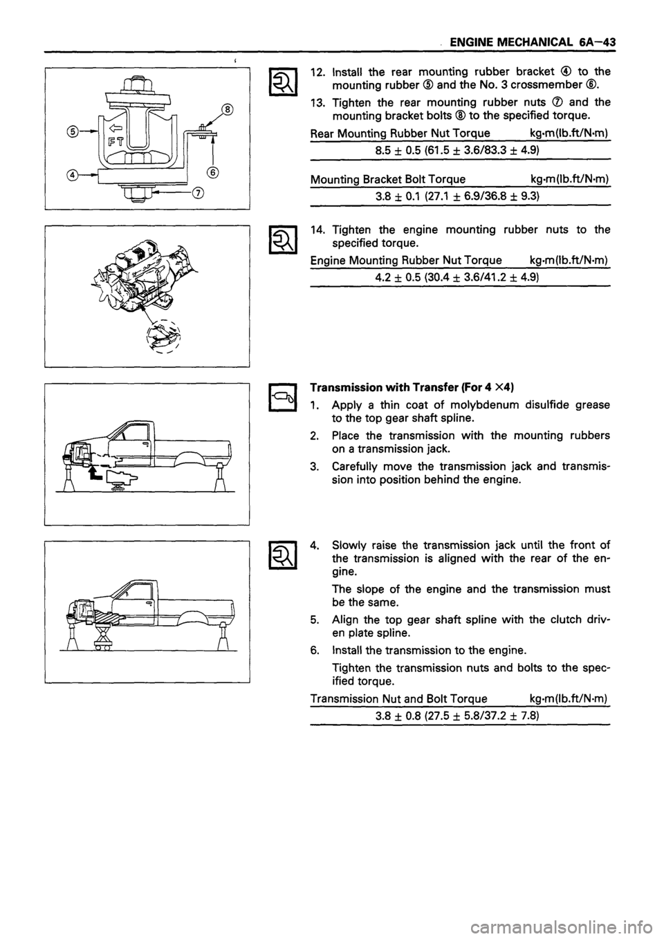 ISUZU TF SERIES 1993  Workshop Manual 