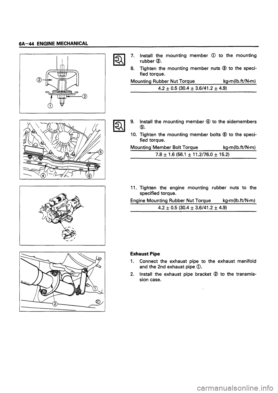 ISUZU TF SERIES 1993  Workshop Manual 