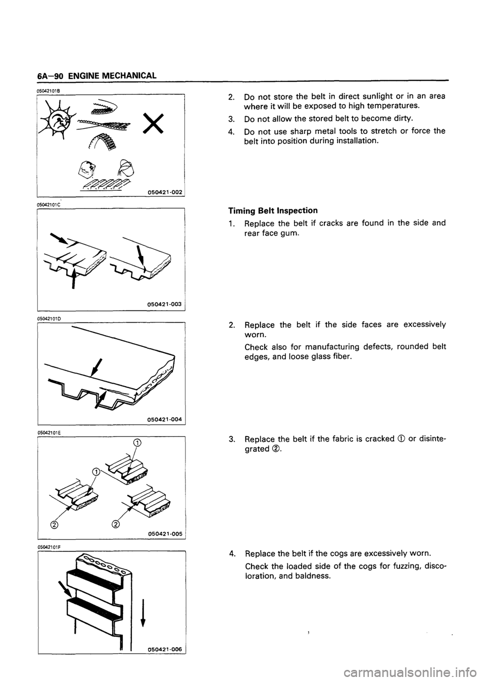 ISUZU TF SERIES 1993  Workshop Manual 