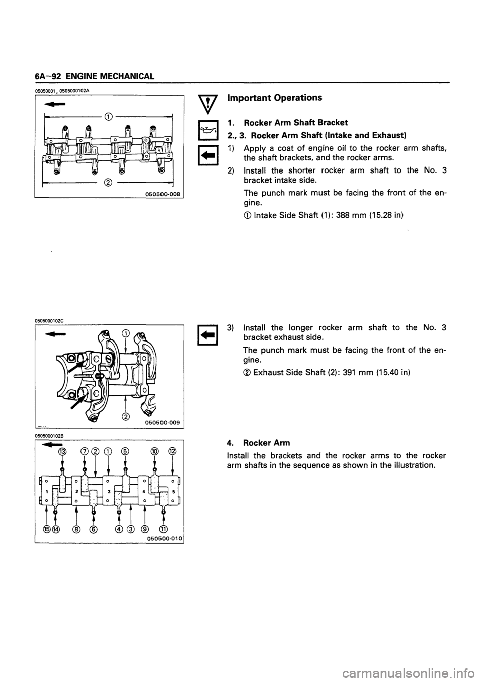 ISUZU TF SERIES 1993  Workshop Manual 