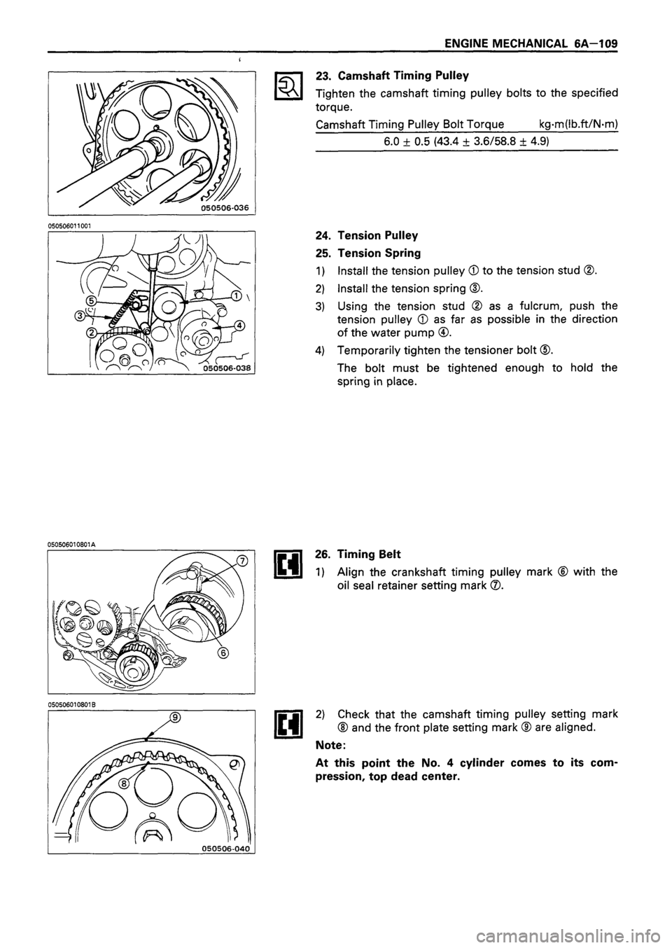 ISUZU TF SERIES 1993  Workshop Manual 