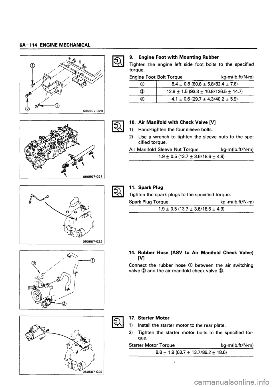 ISUZU TF SERIES 1993  Workshop Manual 