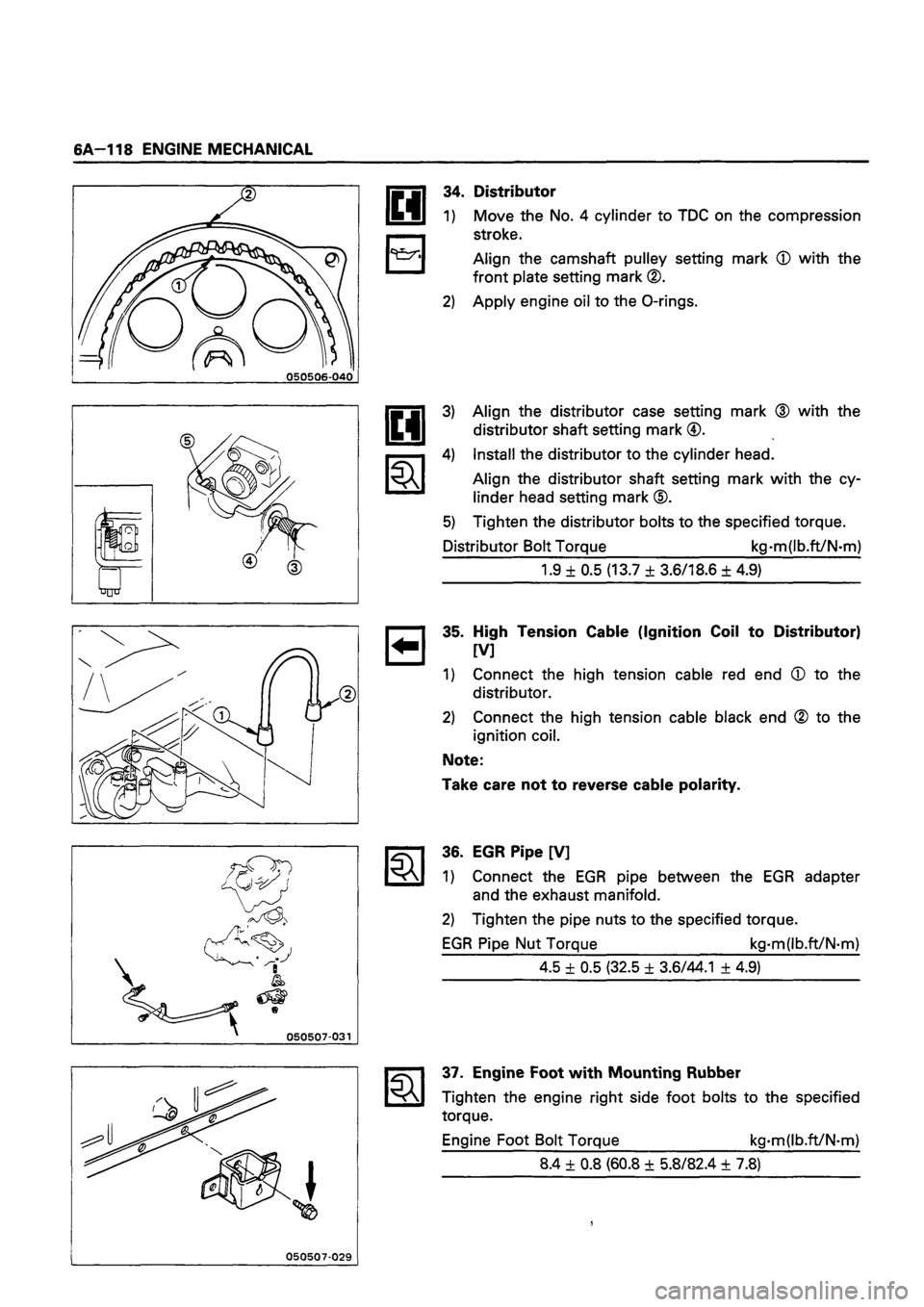 ISUZU TF SERIES 1993  Workshop Manual 