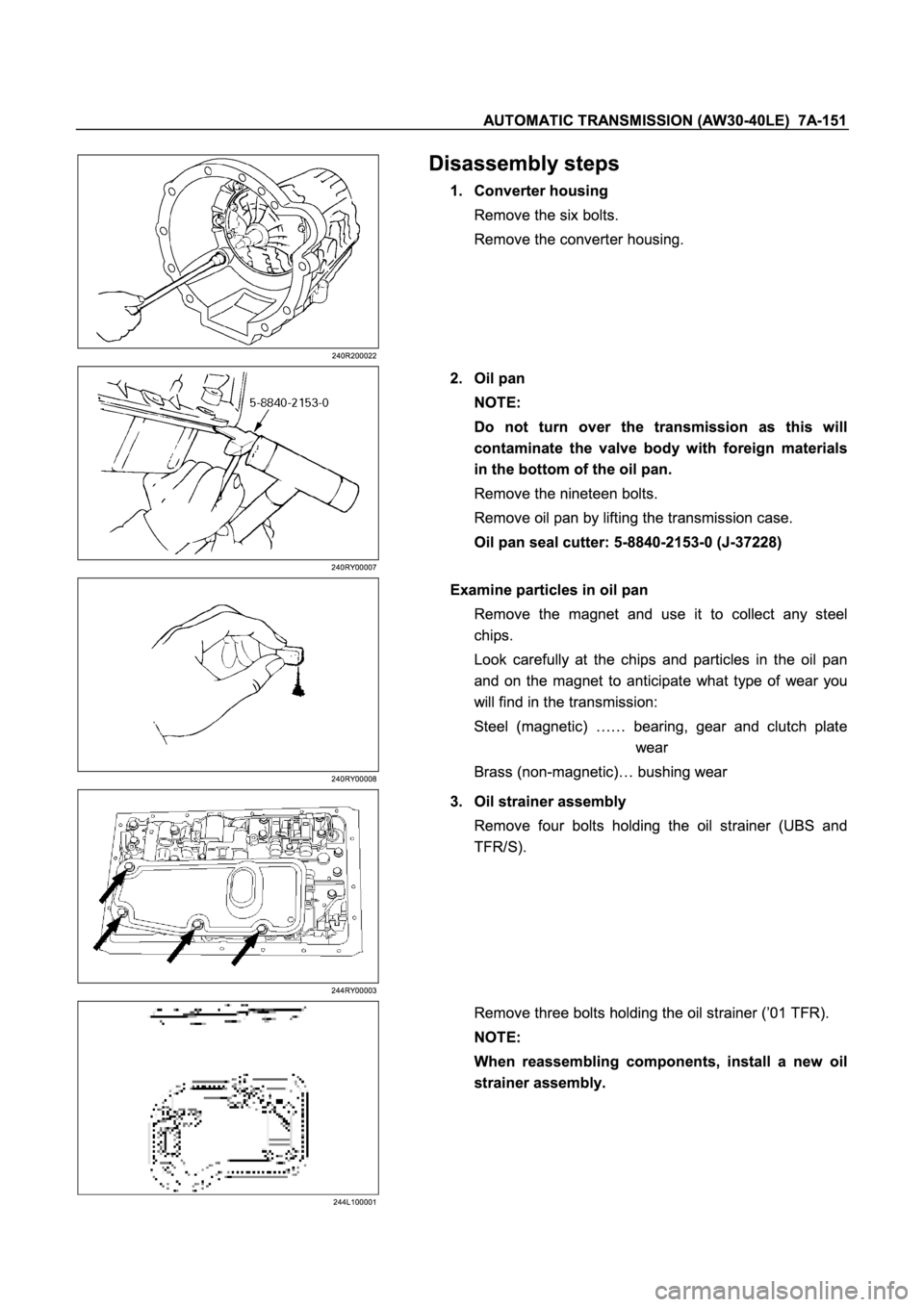 ISUZU TFR SERIES 1997  Workshop Manual �
�
�
�
� 