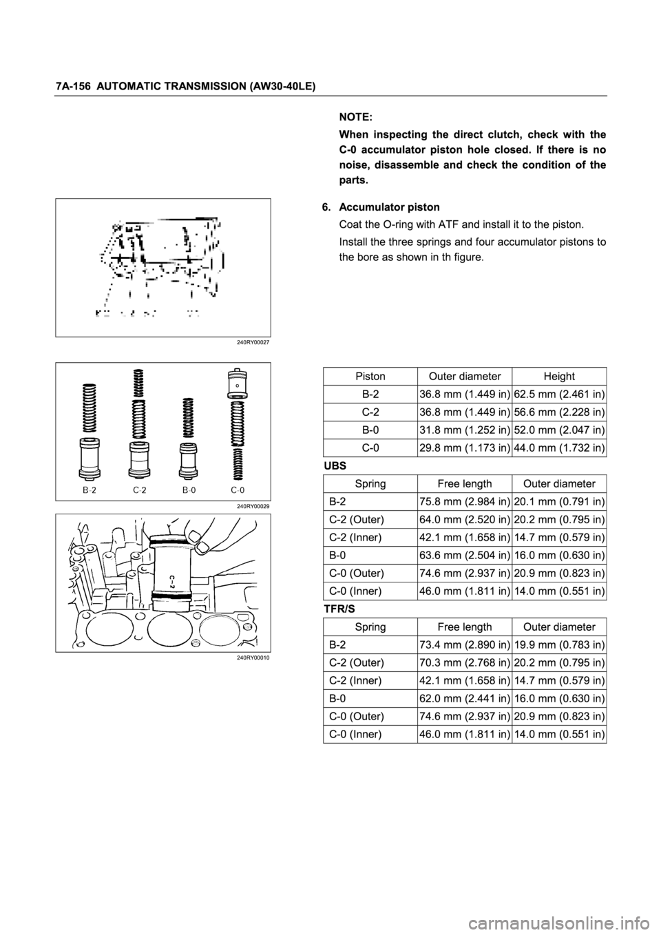 ISUZU TFR SERIES 1997  Workshop Manual �
�
� 