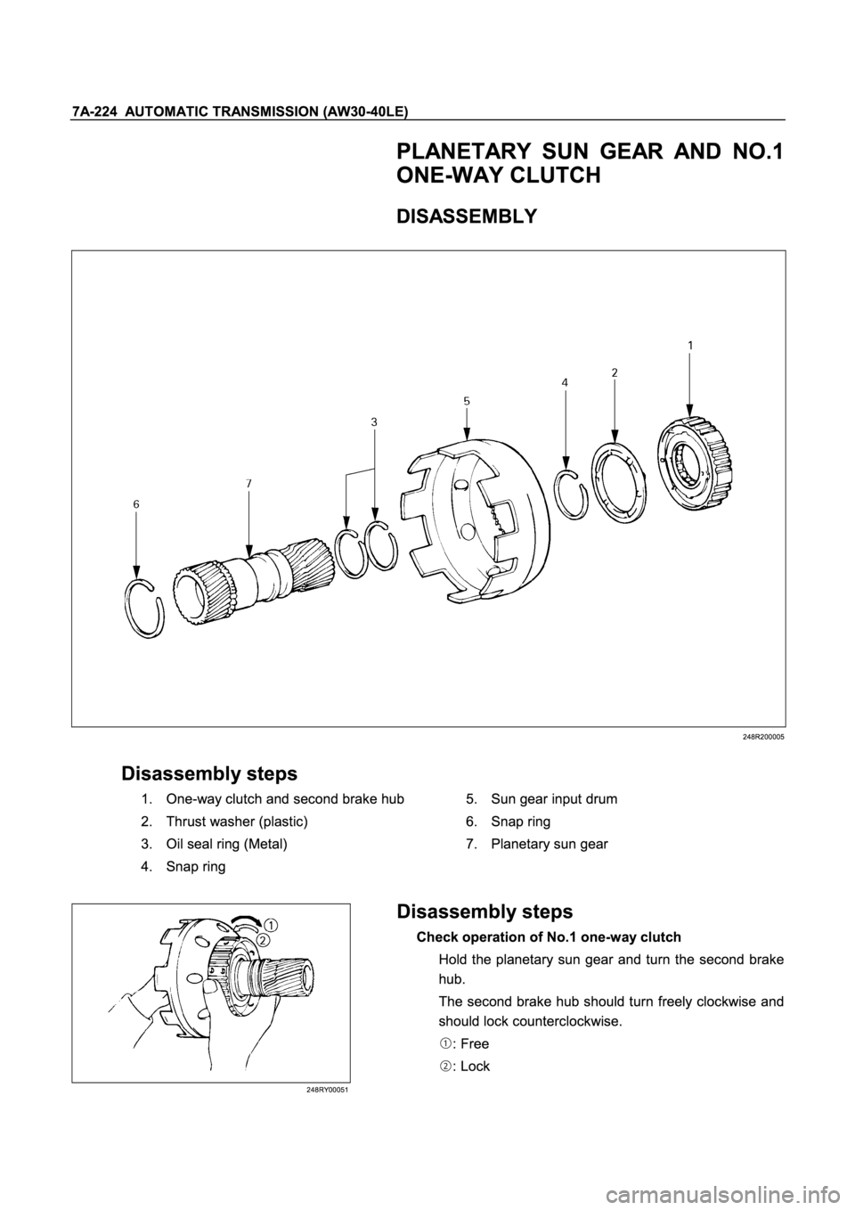 ISUZU TFR SERIES 1997  Workshop Manual �
�
ƒ
„ 