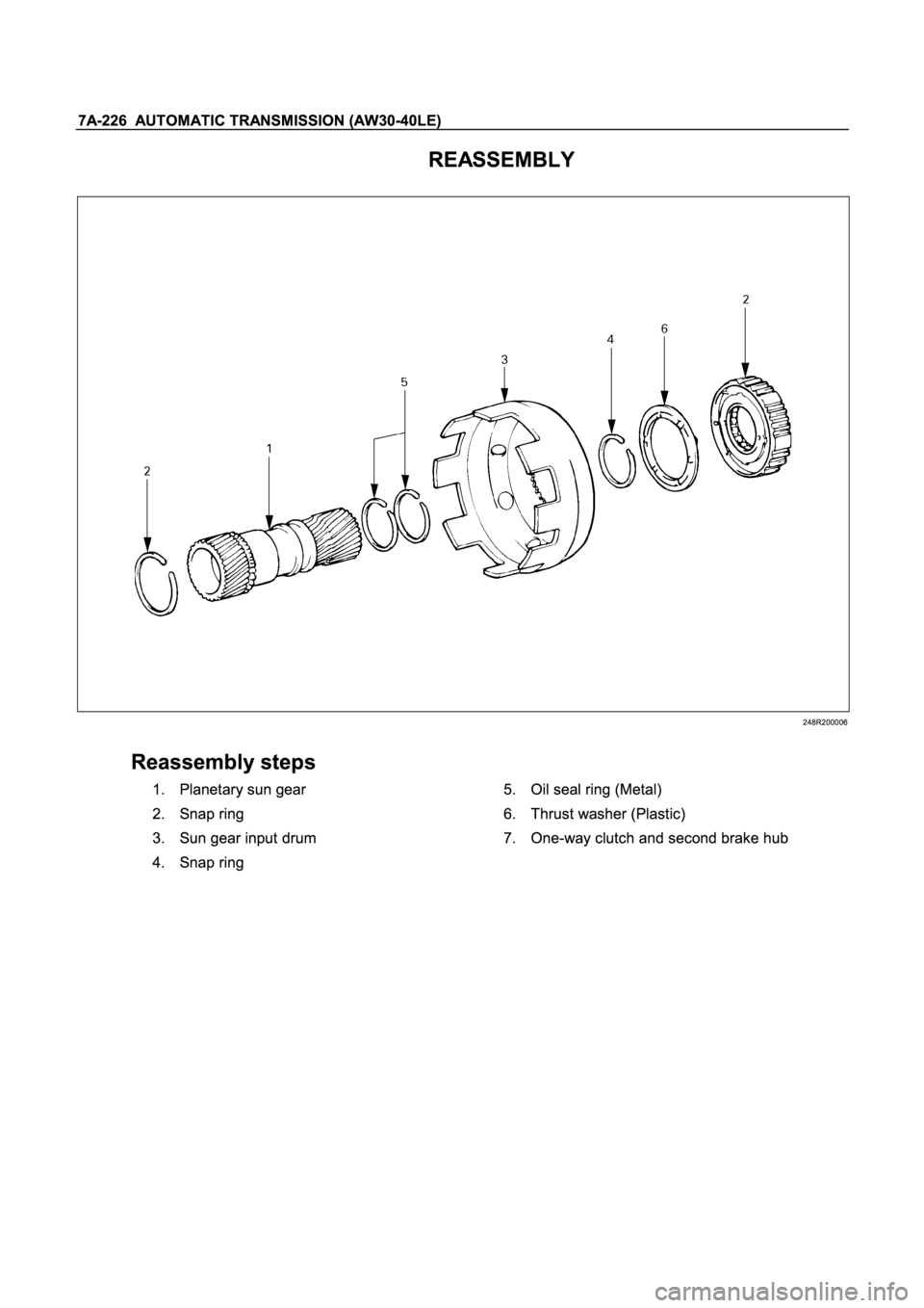 ISUZU TFR SERIES 1997  Workshop Manual � 
