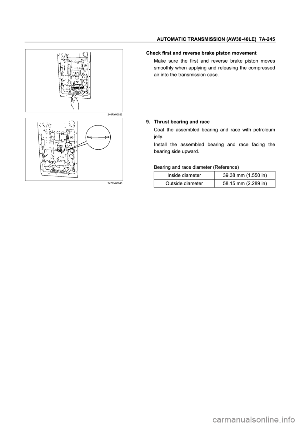 ISUZU TFR SERIES 1997  Workshop Manual �
� 