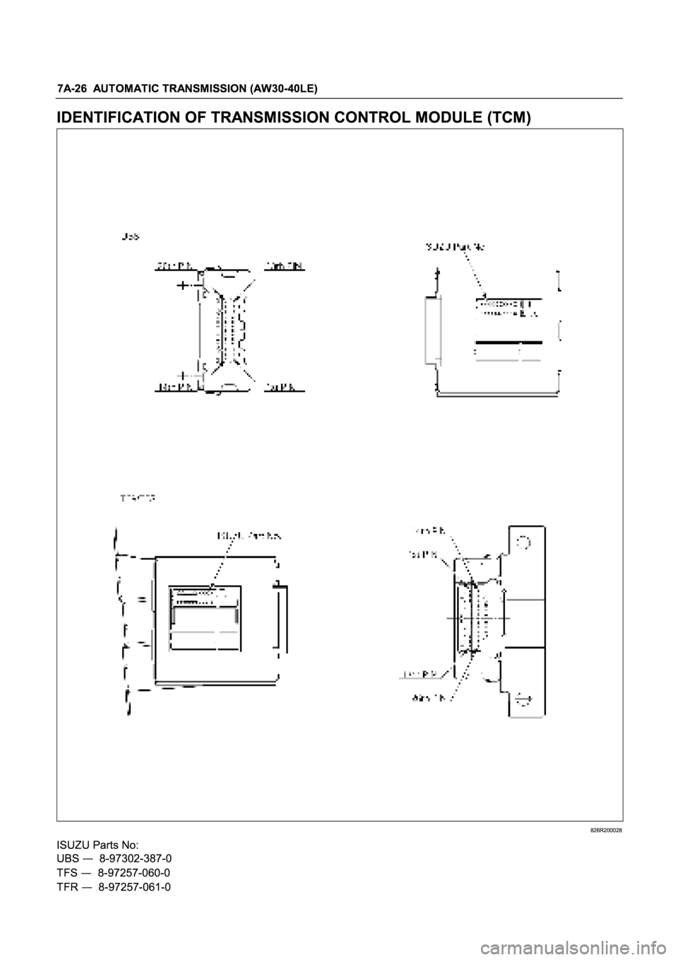 ISUZU TFR SERIES 1997  Workshop Manual •
•
• 