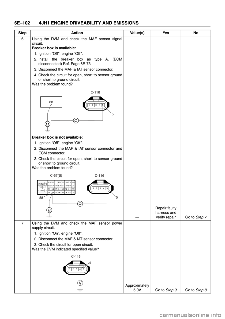 ISUZU TFR SERIES 1997  Workshop Manual 