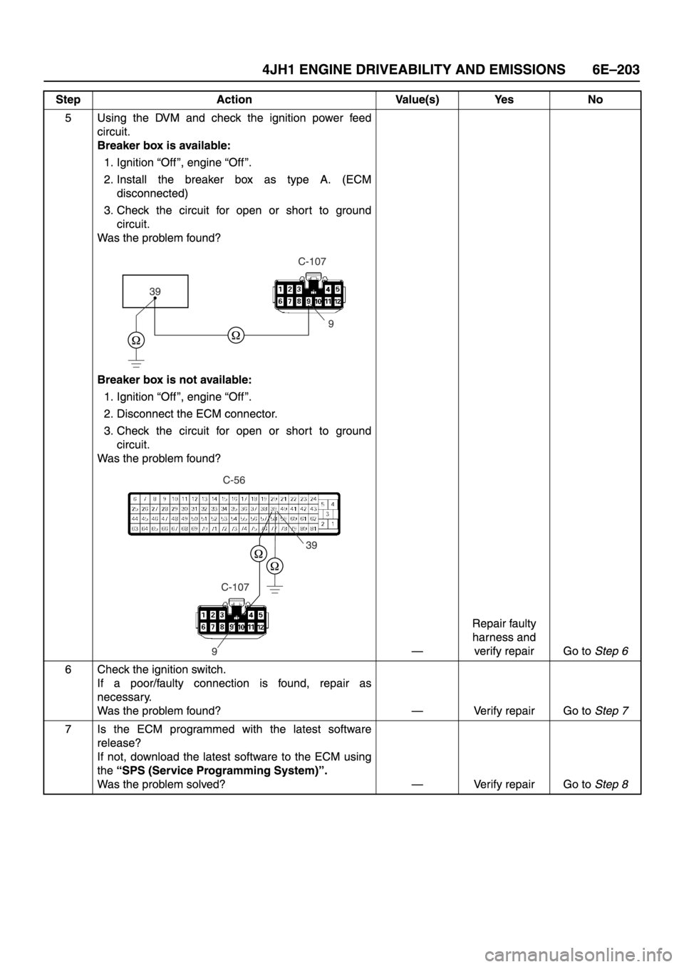 ISUZU TFR SERIES 1997 Workshop Manual ISUZU TFR SERIES 1997 Workshop Manual