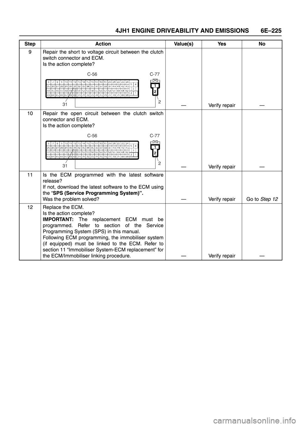 ISUZU TFR SERIES 1997  Workshop Manual 
