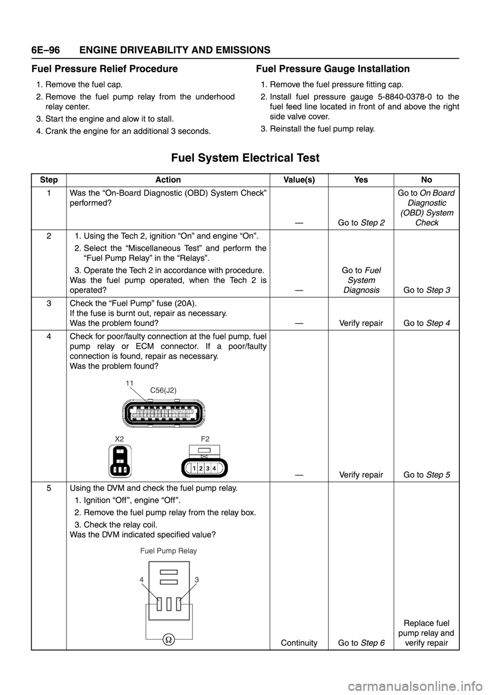 ISUZU TFR SERIES 1997  Workshop Manual 