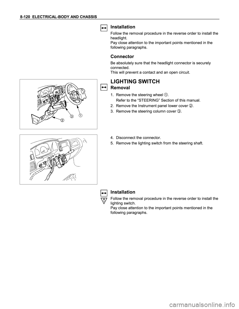 ISUZU TFS SERIES 1997  Workshop Manual 