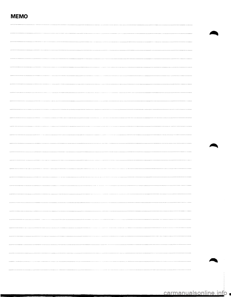 ISUZU TROOPER 1995 Workshop Manual MEMO
• ISUZU TROOPER 1995 Workshop Manual MEMO
•