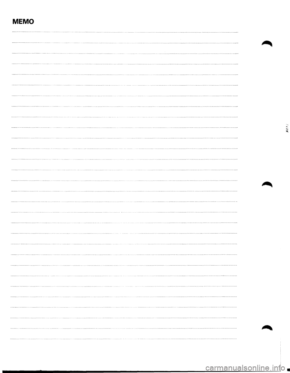 ISUZU TROOPER 1995 Workshop Manual MEMO
• ISUZU TROOPER 1995 Workshop Manual MEMO
•