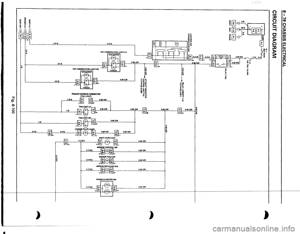 ISUZU TROOPER 1995 Workshop Manual •
., ce· 0) I ..... 0
0
I , N .. ~ I !i: 1;: .. 8 t :J:
28
1.25
8 0.58
0.58
FRT
COMBINAnON
UGHT-RH
""""u"ow"""
I
TIIAJlER
HARNESS
CONNECTOR
(TAILUGHTI
1.25
B
28
0.58
I
0. ISUZU TROOPER 1995 Workshop Manual •
., ce· 0) I ..... 0
0
I , N .. ~ I !i: 1;: .. 8 t :J:
28
1.25
8 0.58
0.58
FRT
COMBINAnON
UGHT-RH
""""u"ow"""
I
TIIAJlER
HARNESS
CONNECTOR
(TAILUGHTI
1.25
B
28
0.58
I
0.