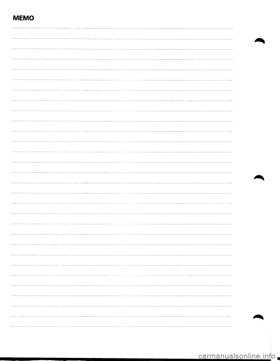 ISUZU TROOPER 1995 Workshop Manual MEMO ISUZU TROOPER 1995 Workshop Manual MEMO