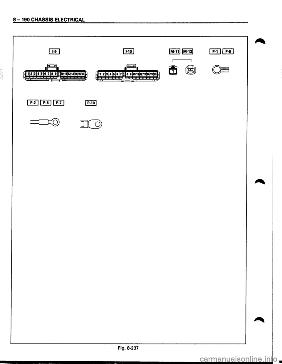 ISUZU TROOPER 1995  Workshop Manual 8-190 CHASSIS  ELECTRICAL 
[EHEJ 
i 
Fig. 8-237 
•  
