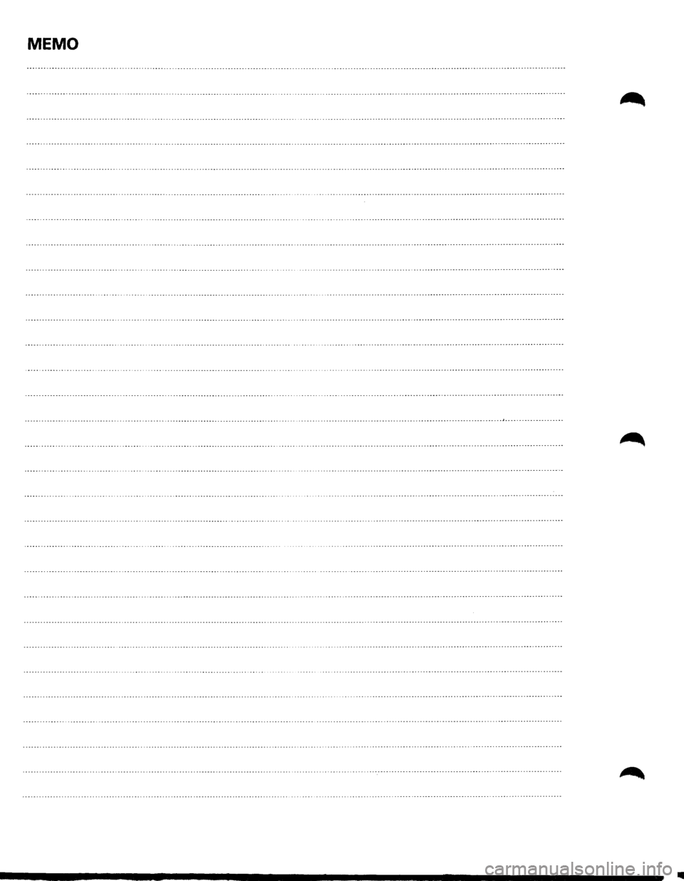 ISUZU TROOPER 1995 Workshop Manual MEMO ISUZU TROOPER 1995 Workshop Manual MEMO