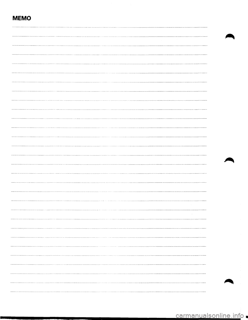 ISUZU TROOPER 1995 Workshop Manual MEMO
• ISUZU TROOPER 1995 Workshop Manual MEMO
•