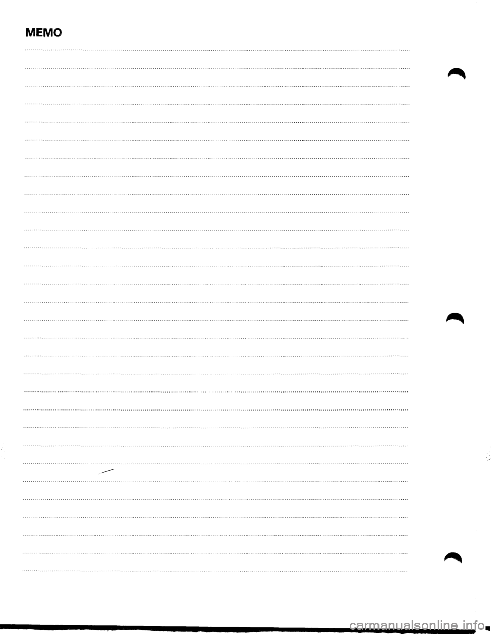 ISUZU TROOPER 1995 Workshop Manual MEMO ISUZU TROOPER 1995 Workshop Manual MEMO