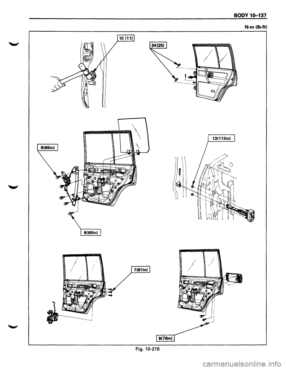 ISUZU TROOPER 1995  Workshop Manual BODY 1Q-137 
N-m (lb-ft) 
13(113in) 
I 
,j 
Fig. 10-278  