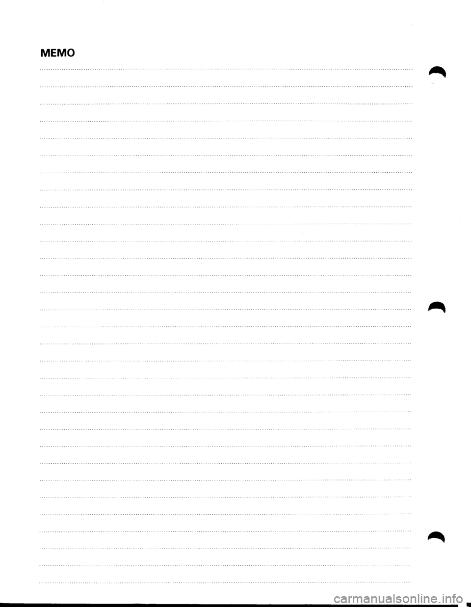 ISUZU TROOPER 1995 Workshop Manual MEMO ISUZU TROOPER 1995 Workshop Manual MEMO