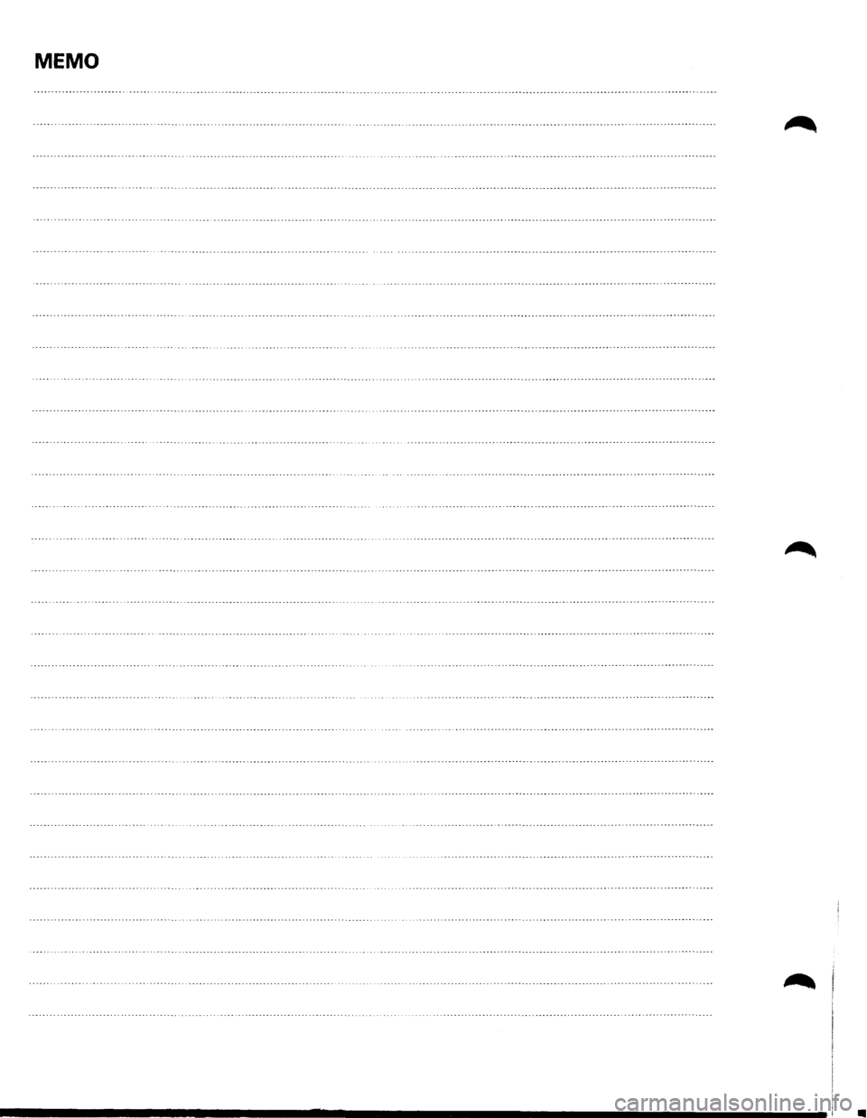 ISUZU TROOPER 1995 Workshop Manual MEMO ISUZU TROOPER 1995 Workshop Manual MEMO