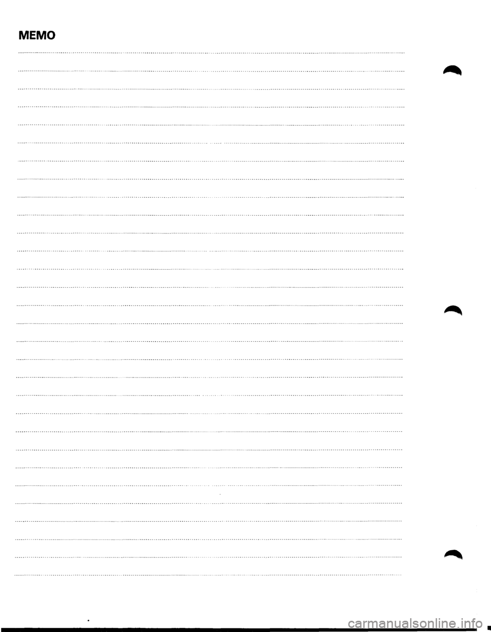 ISUZU TROOPER 1995 Workshop Manual MEMO
• ISUZU TROOPER 1995 Workshop Manual MEMO
•