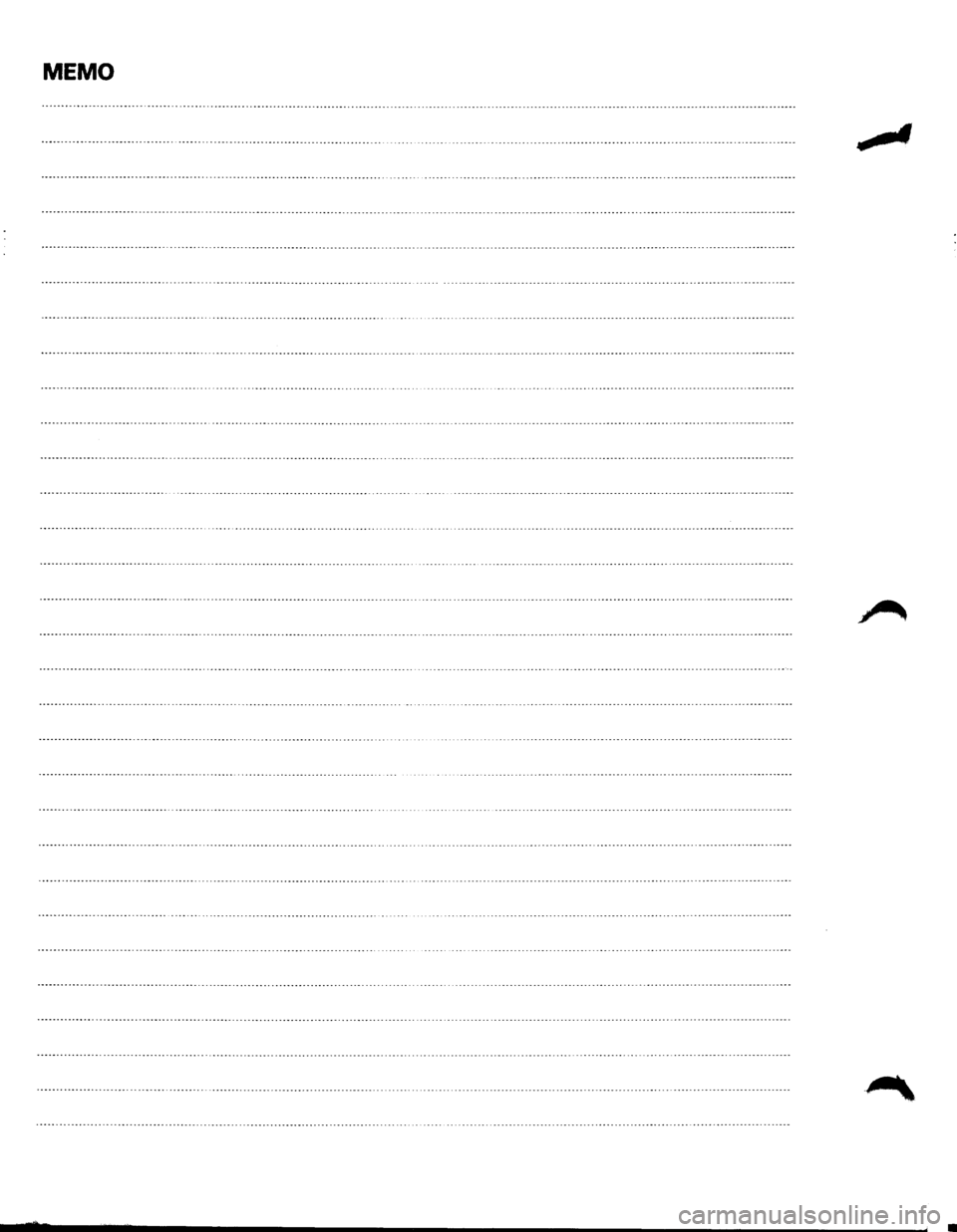 ISUZU TROOPER 1995 Owners Manual MEMO ISUZU TROOPER 1995 Owners Manual MEMO