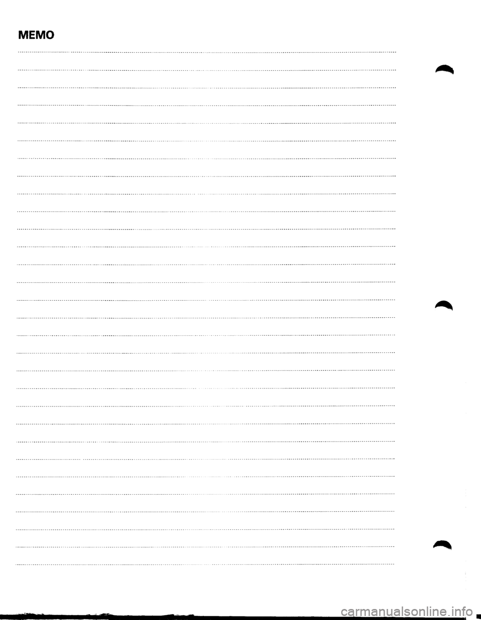 ISUZU TROOPER 1995 Workshop Manual MEMO
• ISUZU TROOPER 1995 Workshop Manual MEMO
•