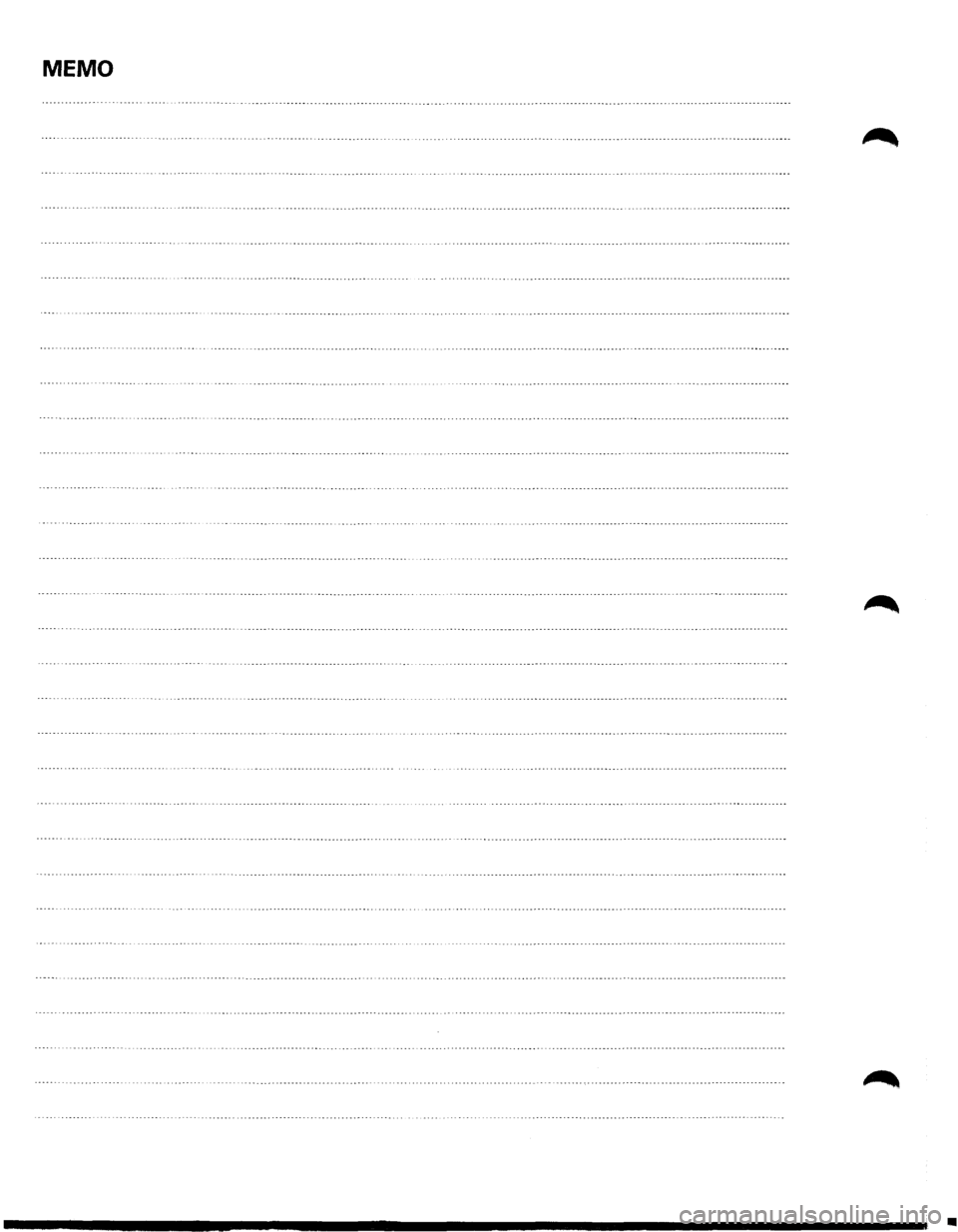 ISUZU TROOPER 1995 Workshop Manual MEMO
• ISUZU TROOPER 1995 Workshop Manual MEMO
•
