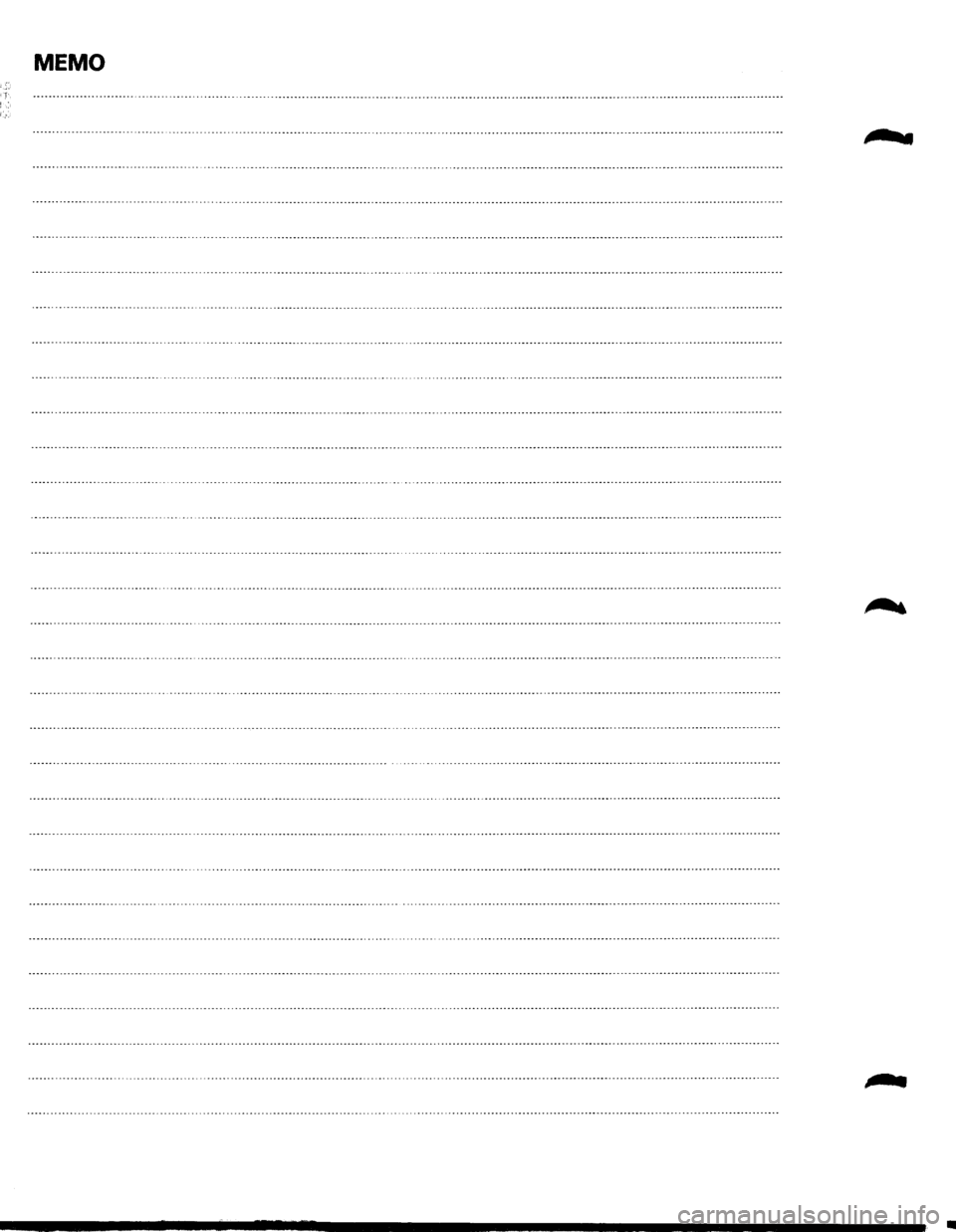 ISUZU TROOPER 1995  Workshop Manual MEMO 
tnu 
•  