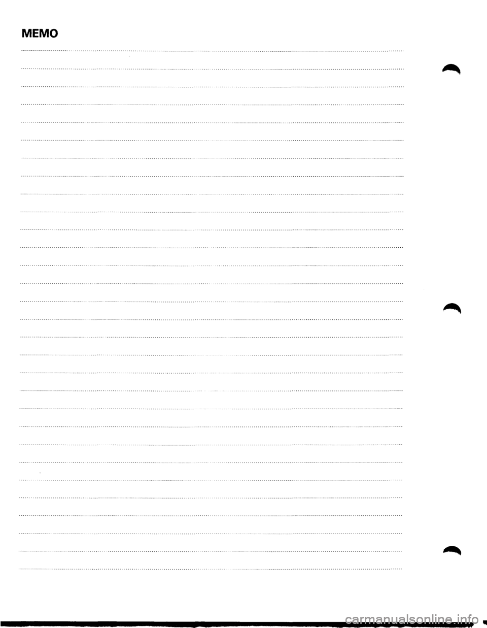 ISUZU TROOPER 1995 Workshop Manual MEMO ISUZU TROOPER 1995 Workshop Manual MEMO