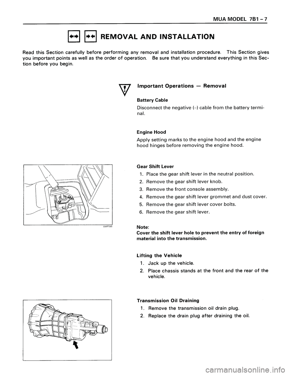 ISUZU TROOPER 1998  Service Repair Manual 