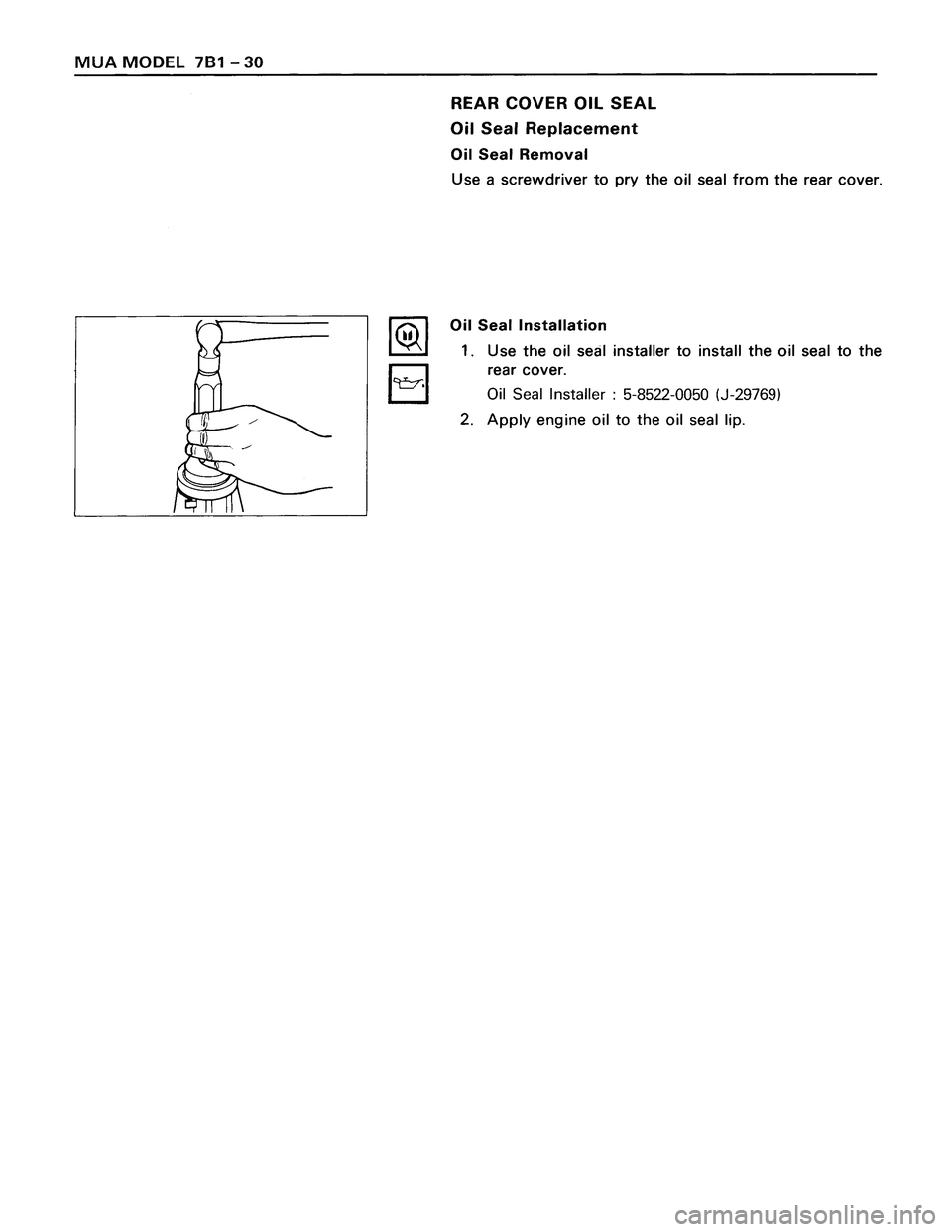 ISUZU TROOPER 1998  Service Repair Manual 