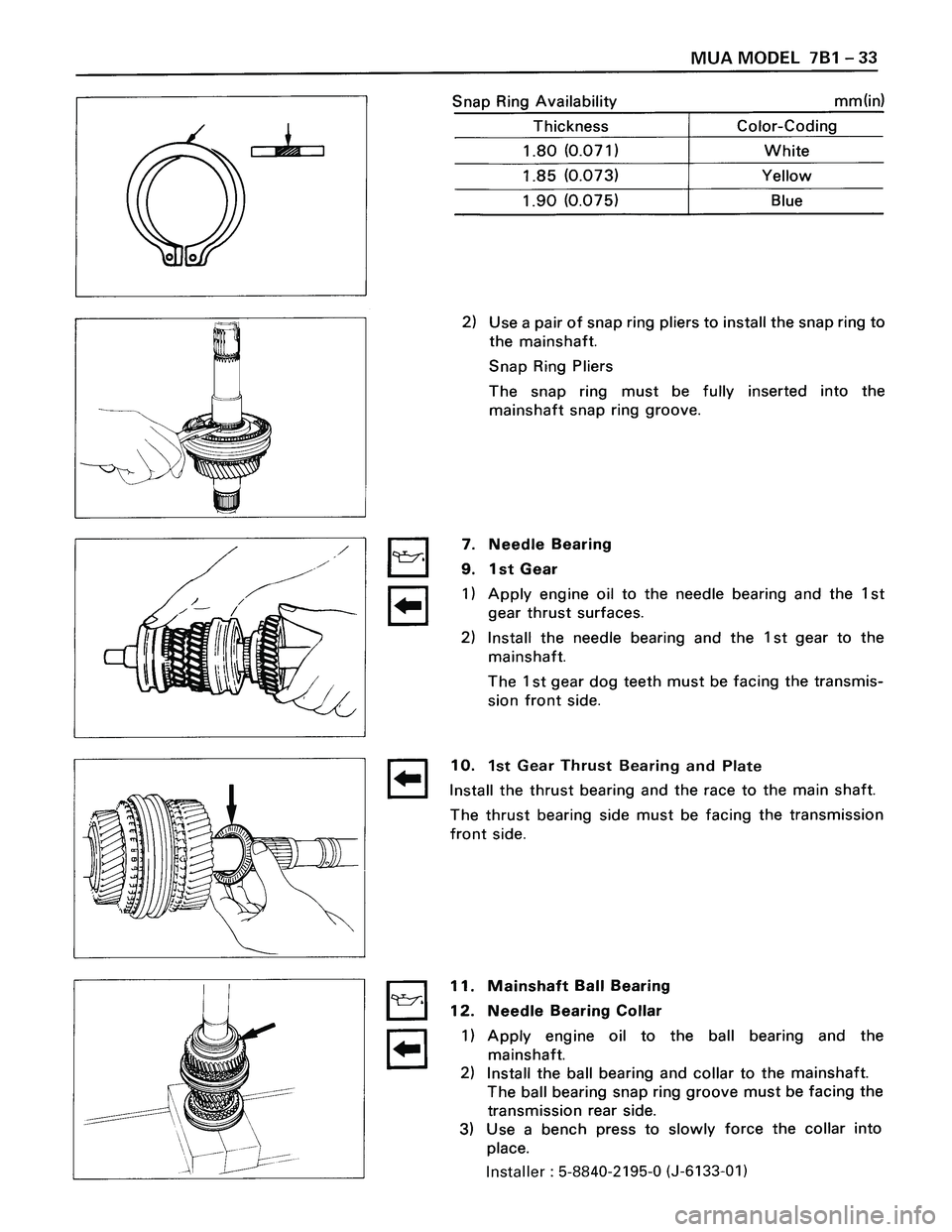 ISUZU TROOPER 1998  Service Repair Manual 