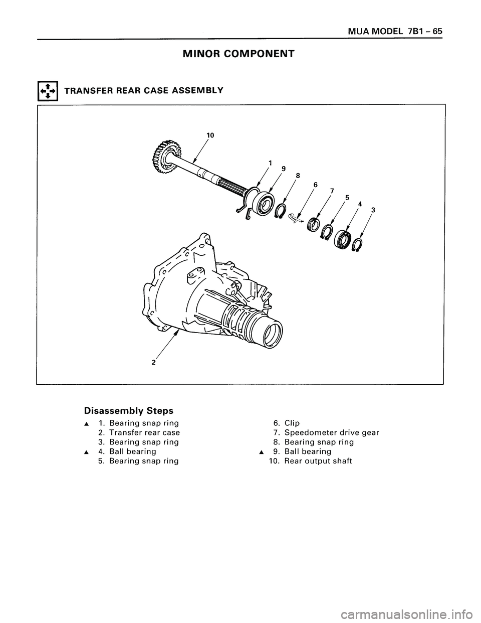 ISUZU TROOPER 1998  Service Repair Manual 