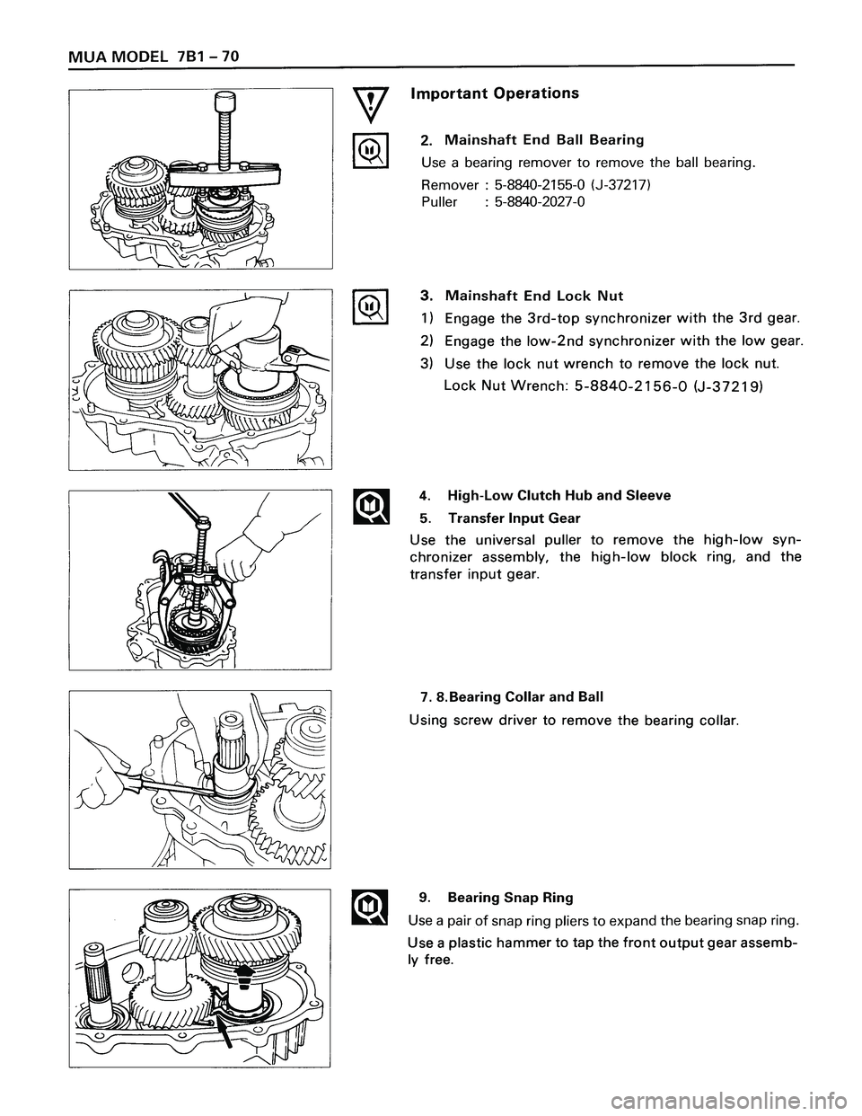 ISUZU TROOPER 1998  Service Repair Manual 