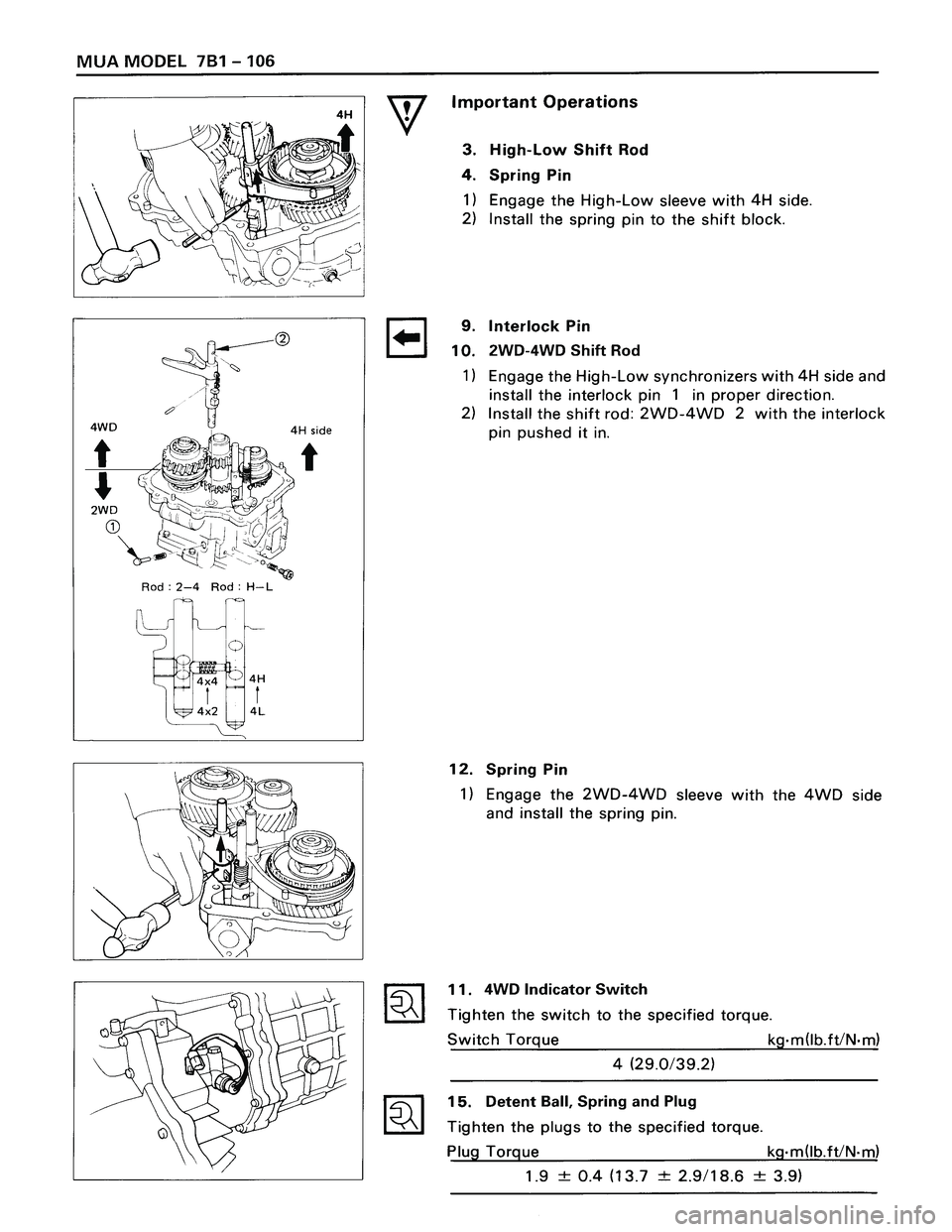 ISUZU TROOPER 1998  Service Repair Manual 