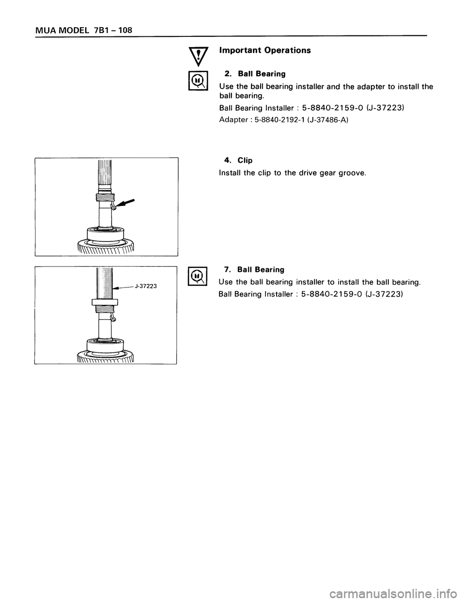 ISUZU TROOPER 1998  Service Repair Manual 