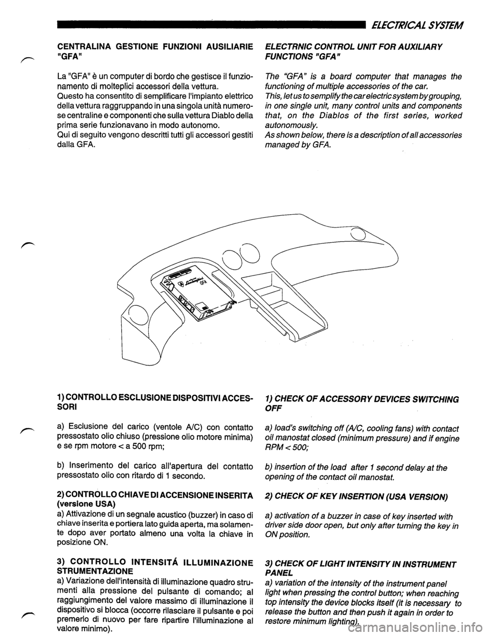 LAMBORGHINI DIABLO 1993 Service Repair Manual LAMBORGHINI DIABLO 1993 Service Repair Manual