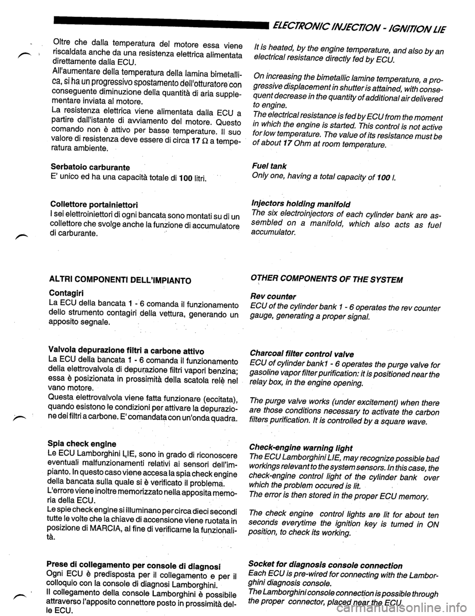 LAMBORGHINI DIABLO 1993  Service Manual PDF 