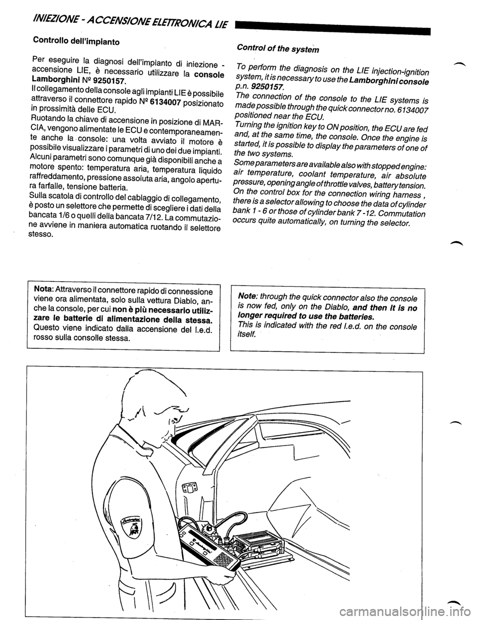 LAMBORGHINI DIABLO 1993  Service Manual PDF 