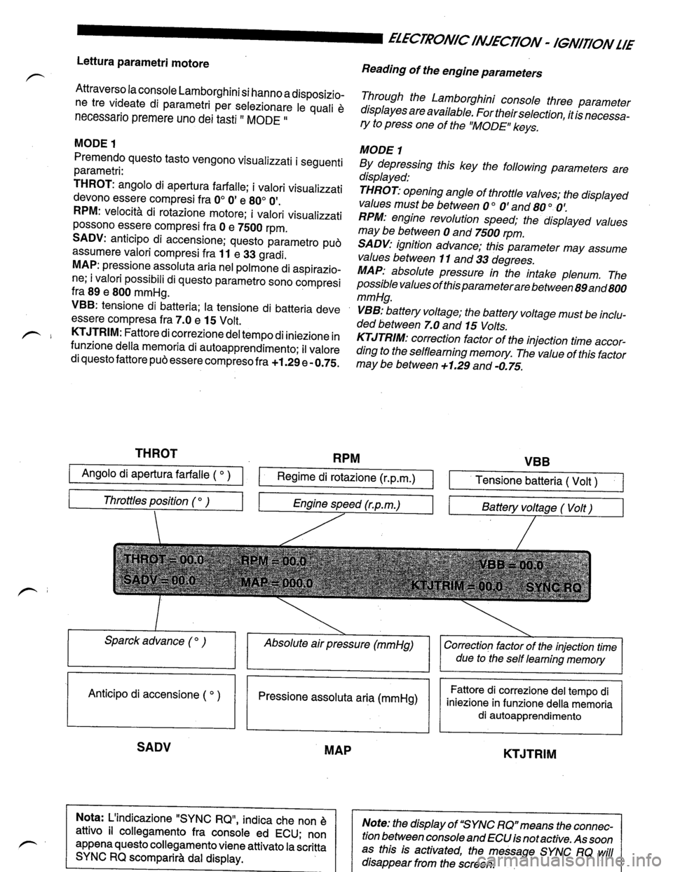 LAMBORGHINI DIABLO 1993  Service Manual PDF 