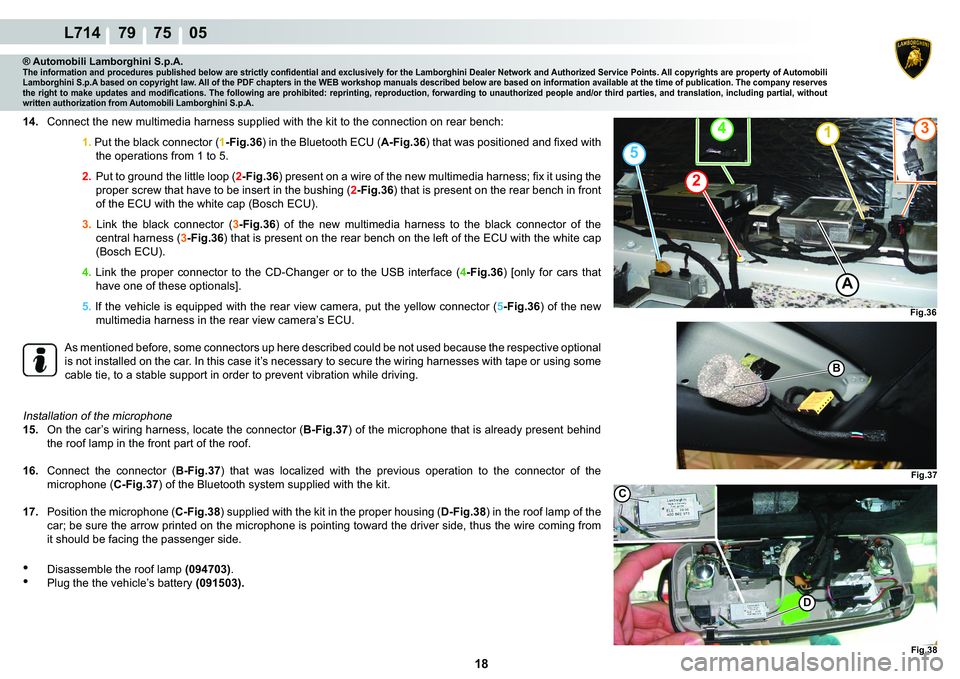 LAMBORGHINI GALLARDO 2009  Workshop Manual ����
L714    79    75    05
�)�L�J���
4�
2
5
1
A
�)�L�J���
�)�L�J���
�%
�
C
® Automobili Lamborghini S.p.A.�7�K�H��L�Q�I�R�U�P�D�W�L�R�Q��D�Q�G��S�U�R�F�H�G�X�U�H�V��S�X�E�O�L�V�K�